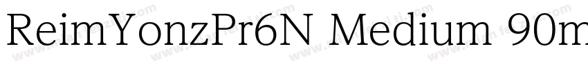 ReimYonzPr6N Medium 90ms RKSJ H字体转换
